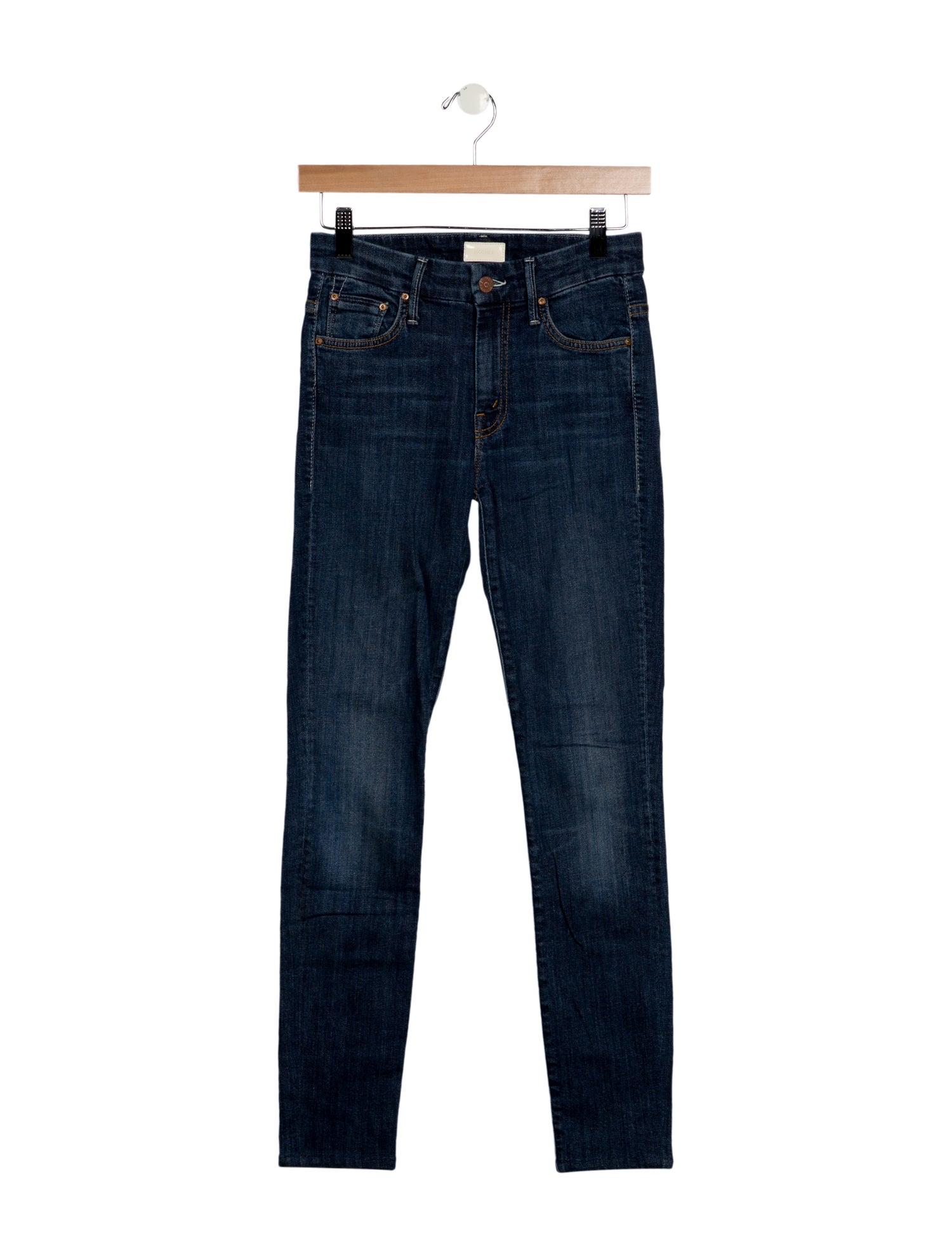 Mother Mid-Rise Skinny Leg Jeans